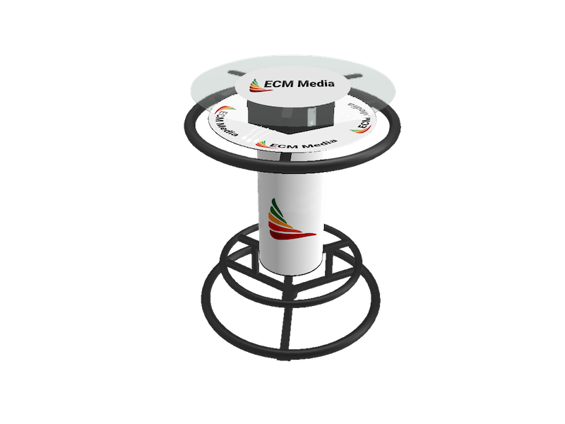 ECM Media high top charging table
